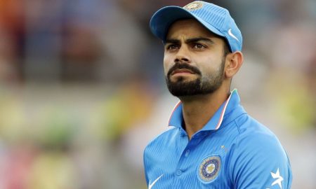 Indian Batsman Kohli Sings National Anthem Ahead Of Pro Kabaddi League Match Viral at Twitter